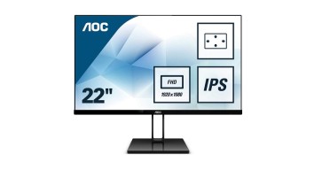 AOC 22V2Q 21.5 inch Full HD Borderless FlickerFree IPS Monitor