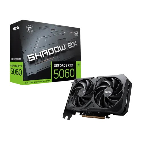 MSI GeForce RTX 5060 8G SHADOW 2X OC 8GB GDDR7 Graphics Card