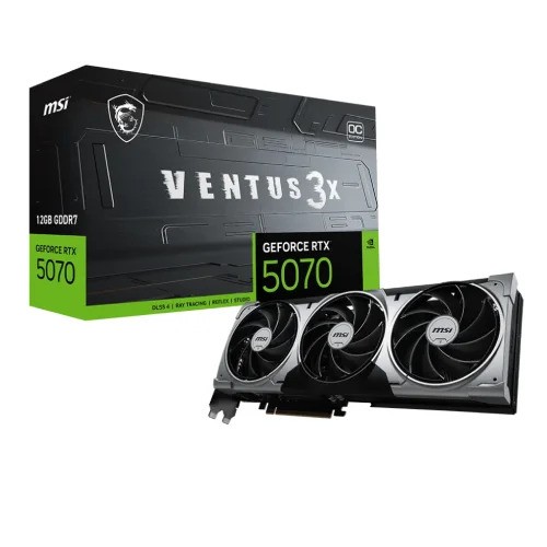 MSI GeForce RTX 5070 12G VENTUS 3X OC GDDR7 Graphics Card