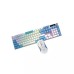 PC Power Fury Combo WH RGB RED Switch Mechanical Gaming Keyboard AND Mouse Combo