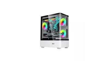 Value-Top NUBIA20F5W Full Tower Micro ATX White Gaming Case