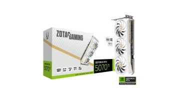 ZOTAC GAMING GeForce RTX 5070 Ti SOLID CORE OC White Edition 16GB GDDR7 Graphics Card