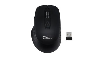 Pc Power PCM 01W Wireless Black Mouse