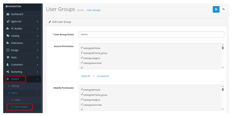 User Groups